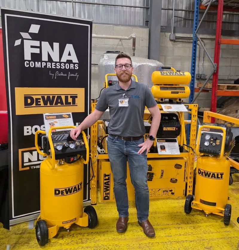 Showcasing DEWALT compressors at the 2026 Canadian Licensee Summit